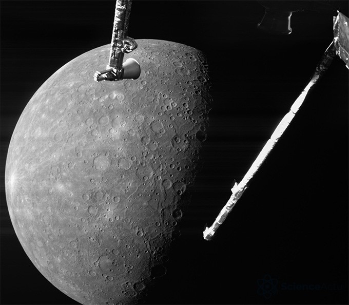 Image de Mercure prise par BepiColombo