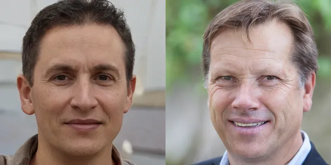 Comparaison entre une image deepfake et une image réelle