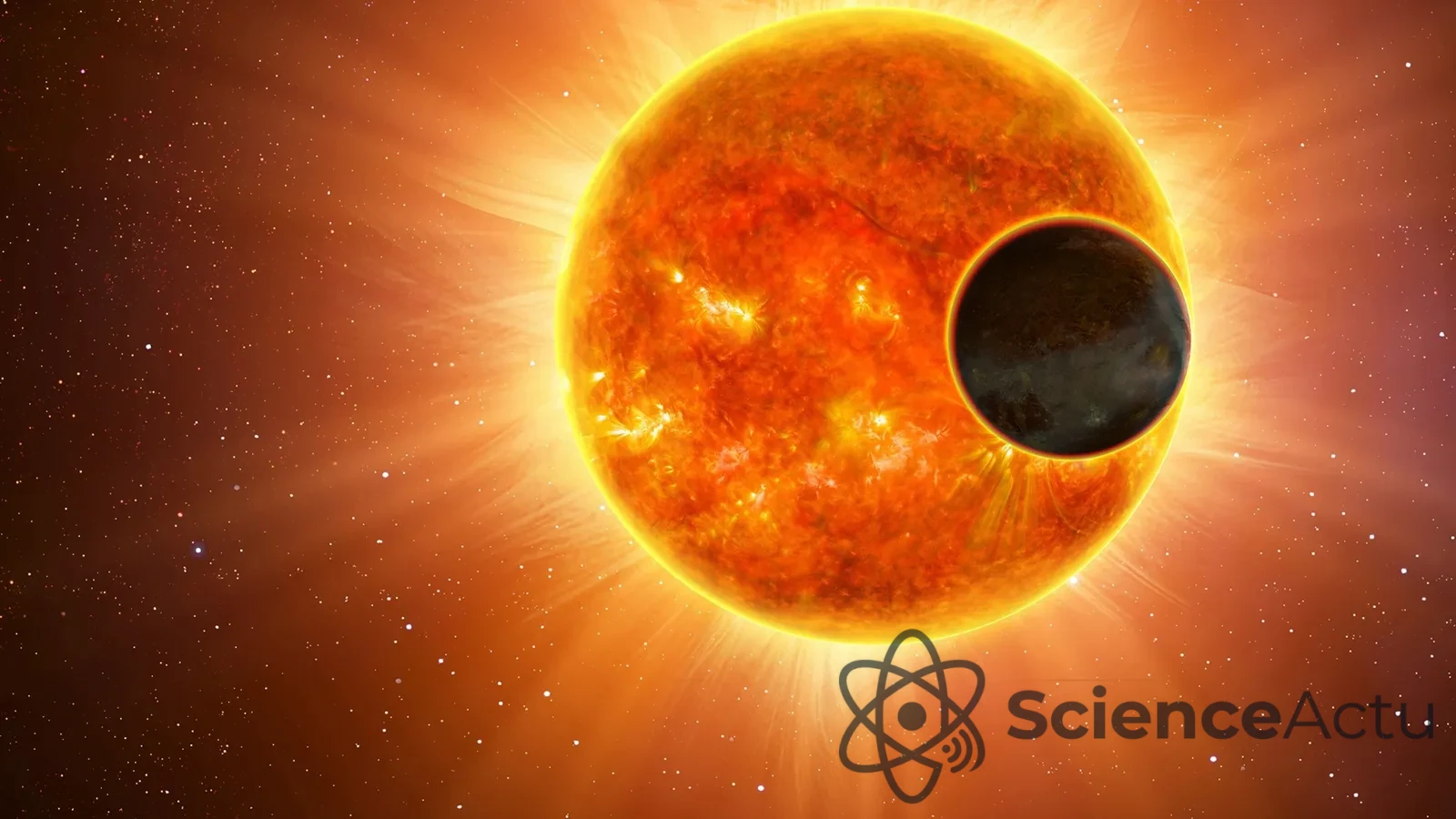 Vue d'artiste d'une exoplanète orbitant autour d'une étoile semblable au Soleil