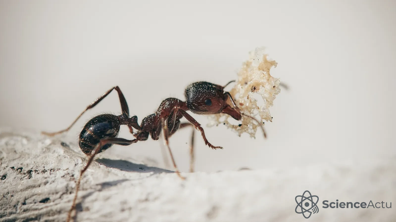 Fourmis dans le désert s'orientant grâce au soleil