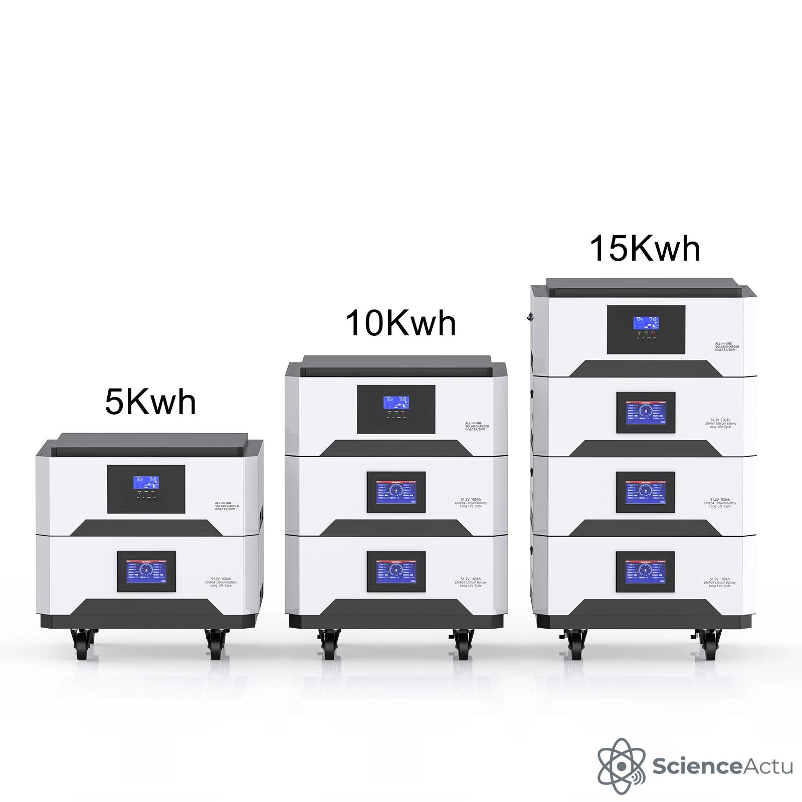 Modules de batterie panneau solaire empilables pour installation évolutive.