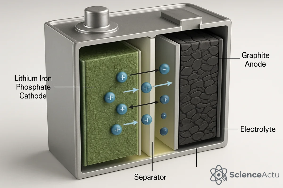 Unité de stockage d'énergie lithium fer phosphate LiFePO4 pour maison.