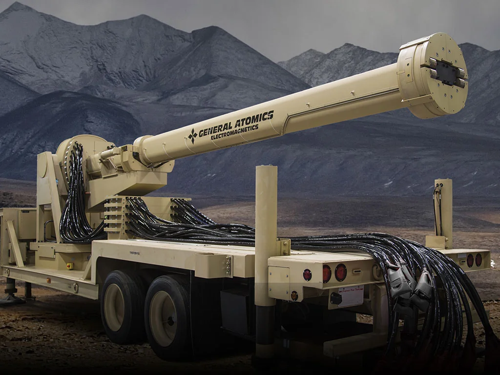 Prototype de canon électromagnétique développé par General Atomics