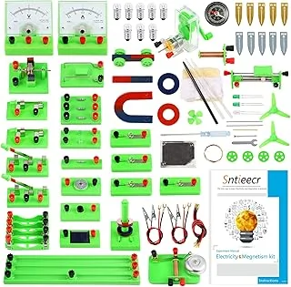 Sntieecr Kit de Circuit de Physique STEM, Kit de Magnétisme d’Électricité de Science Lab Kits d’Éducation aux Expériences de pour Exploration de l’Électromagnétisme d’Un Élève du Secondaire