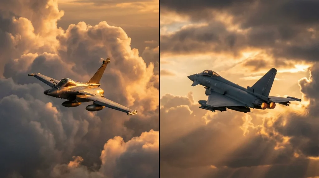 eurofighter typhoon vs rafale - Eurofighter Typhoon vs Rafale : deux philosophies de combat aérien