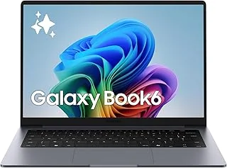 Samsung Galaxy Book6 14", Copilot+ PC, PC Portable avec IA, Processeur Intel Core Ultra 7, Mémoire 16 Go RAM, 512 Go SSD, Écran IPS, Anti-Reflet, Batterie Haute Performance, Anthracite