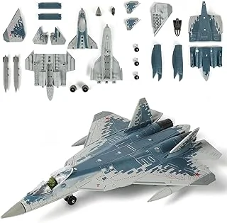 SEBUNAS SU-57s Jouet avion militaire à l'échelle 1/72 - Kit de construction rapide - Modèle d’avion de construction en plastique (31'
