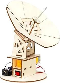 Kit D'expérimentation Scientifique – Ensemble De Puzzle De Détecteur De Radar en Bois, Ensemble De Puzzle De Détecteur De Radar De Production Technologique en Bois, Jeu D'assemblage Fait À La Main