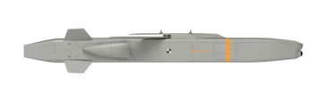 Rendu 3D du missile Taurus KEPD 350 en vol