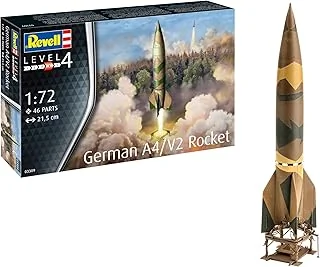 Maquette Missile Allemand V2/A2 avec Base de Lancement