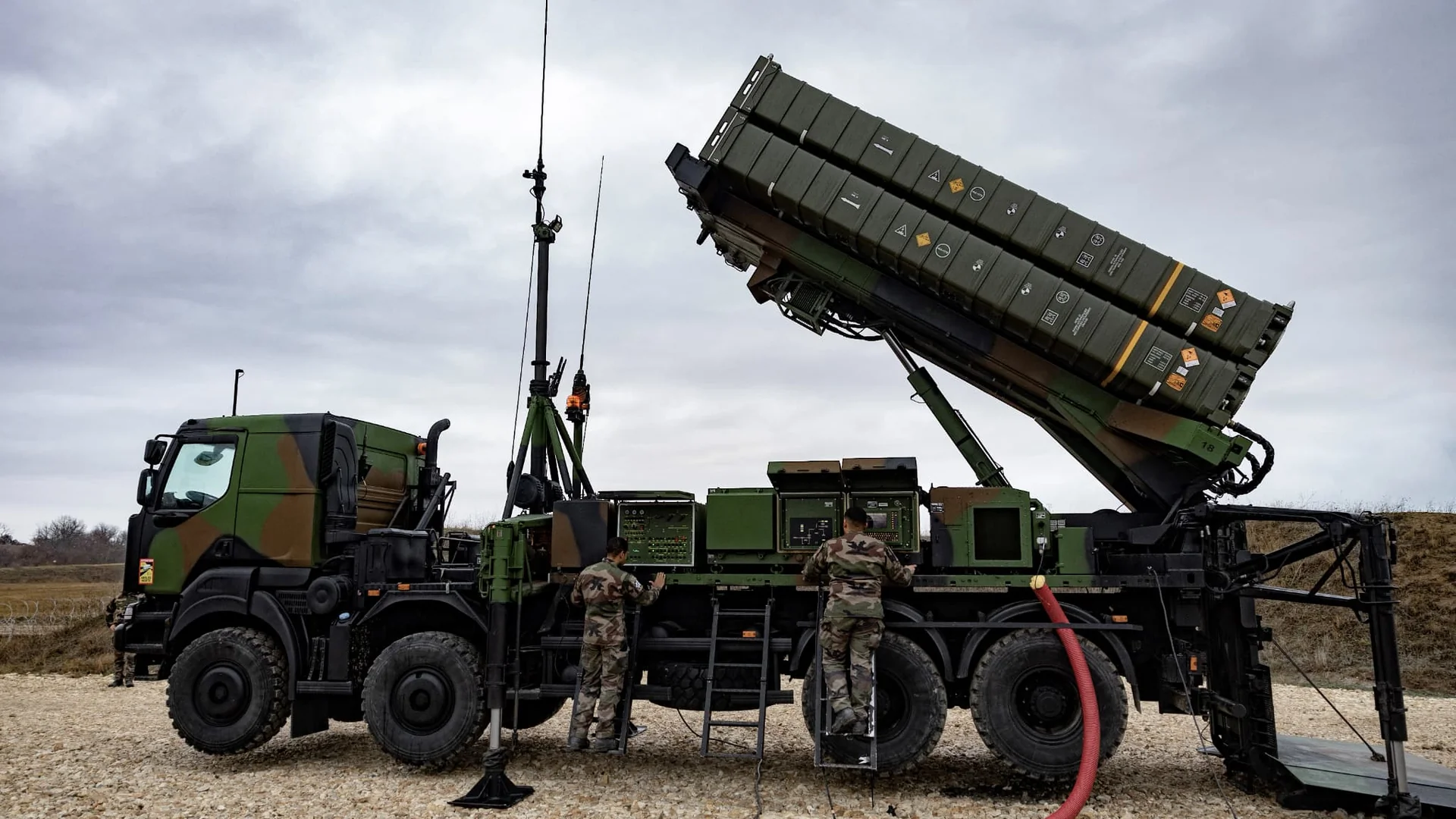 Système de défense franco-italien SAMP/T Mamba avec missile Aster 30.