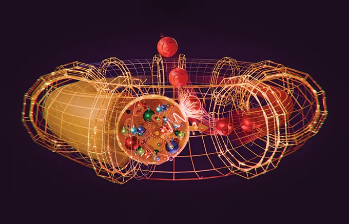Visualisation du spin du proton