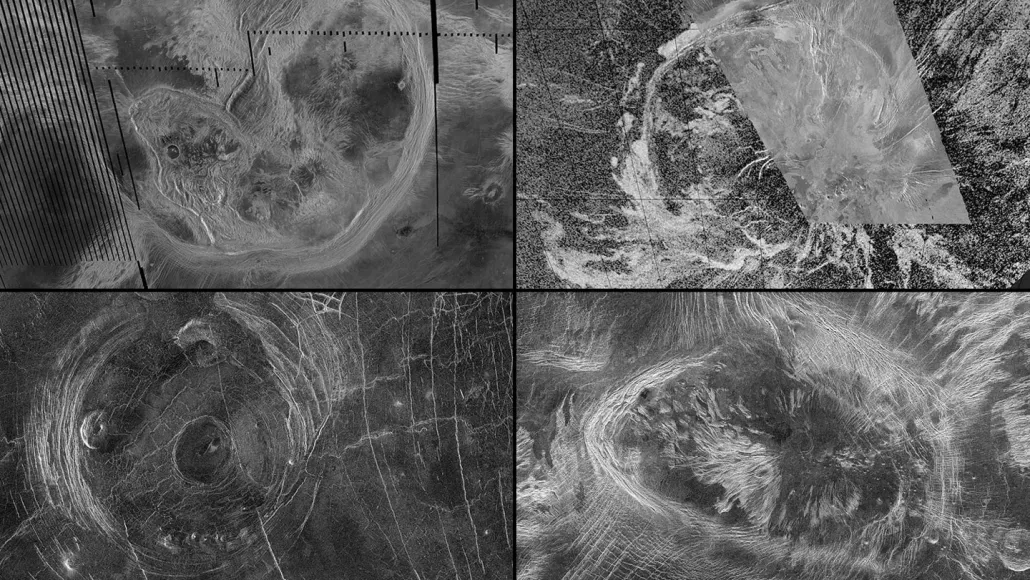 Images radar des coronae sur Vénus