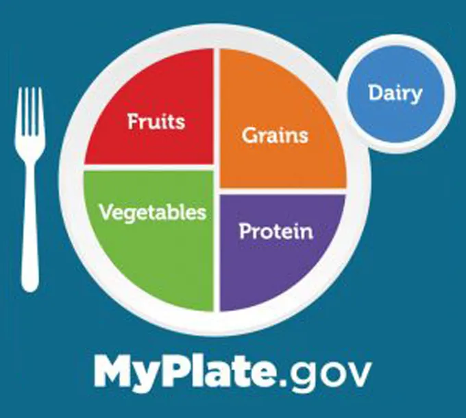 Schéma MyPlate