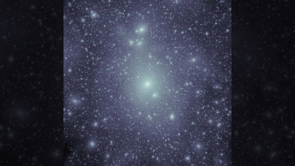 Simulation de la distribution des sous-halos de matière noire
