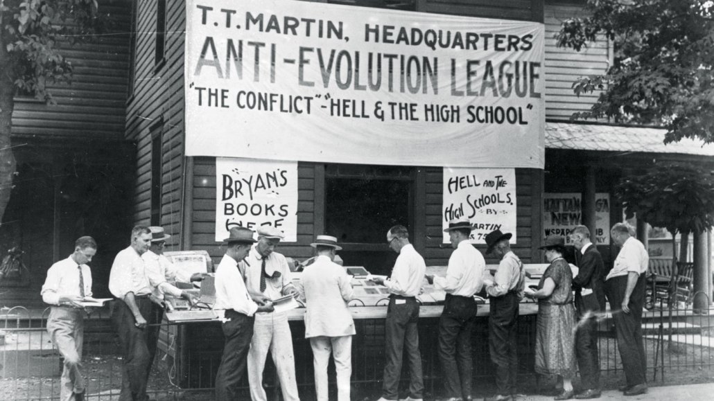 Stand de la Ligue Anti-Évolution à Dayton