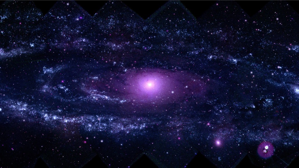 Galaxie d'Andromède en ultraviolet
