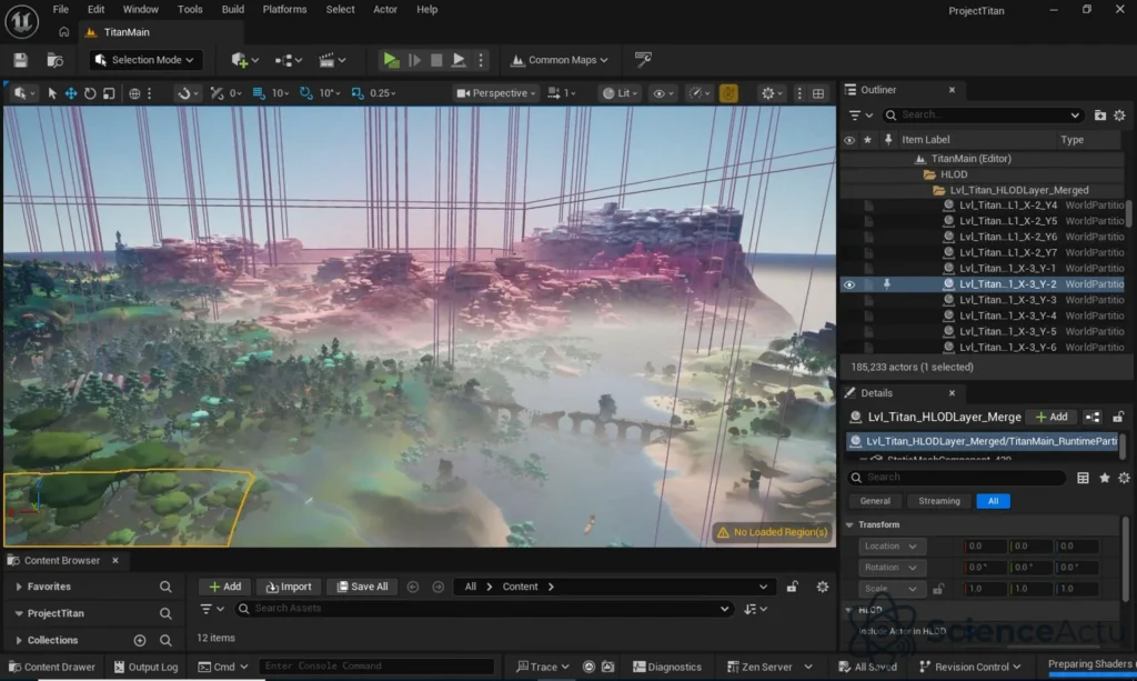 Capture d écran d un workflow Unreal Engine utilisé comme exemple de tâche dans le benchmark Agents Last Exam (UC Berkeley RDI)