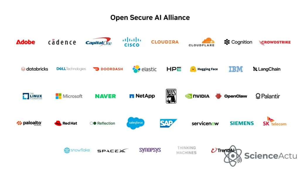 Visuel NVIDIA de l’Open Secure AI Alliance consacré à la sécurité des agents IA