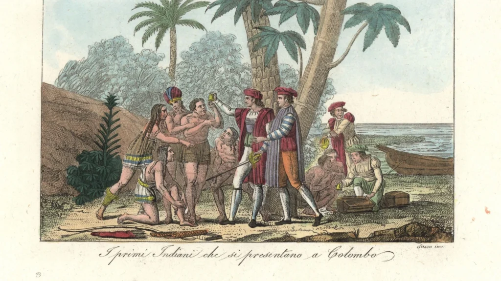 Illustration associée à la recherche sur la population autochtone des Amériques avant 1492
